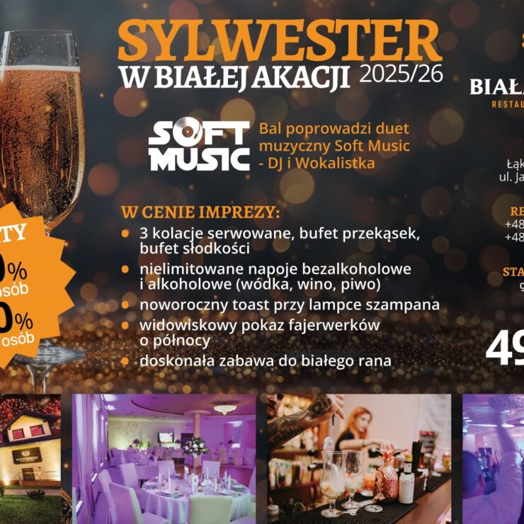 Sylwester w białej akacji